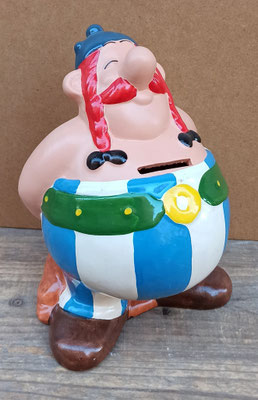 Hucha Obelix cerámica. Ref OB10. 24x18x14