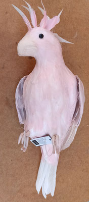 Papagayo porexpan  y plumas. Ref 93246. 40x13x24