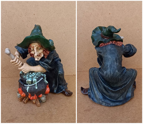 Bruja resina. Ref RES083A. 21x18x17