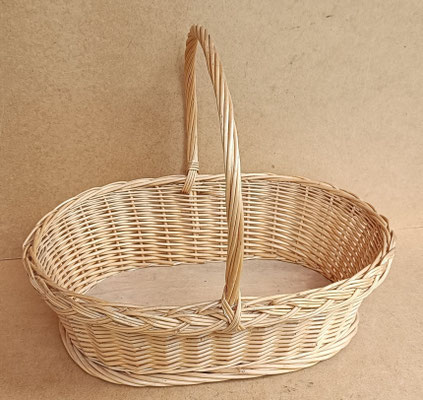Cesta mimbre 1 asa. Ref CAR24/112. 35x42x30