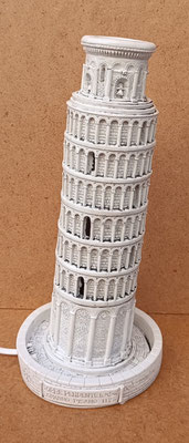 Torre de Pisa de aglomerado de mármol hecho en Italia. 30x15