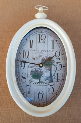 Reloj oval blanco. Ref HF408. 38x20