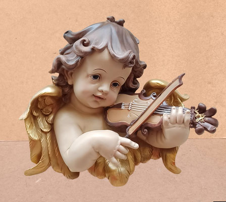 Figura ángel pared resina. Ref 14/324. 23x25x9