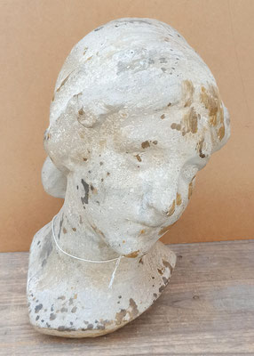 Busto mujer acabado piedra. Ref 15986. 35x20x24