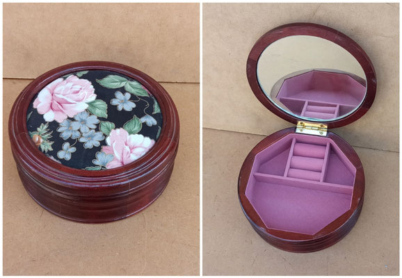 Joyero madera. 17x8