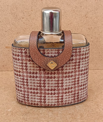 Petaca cristal con funda tela. Ref MANC