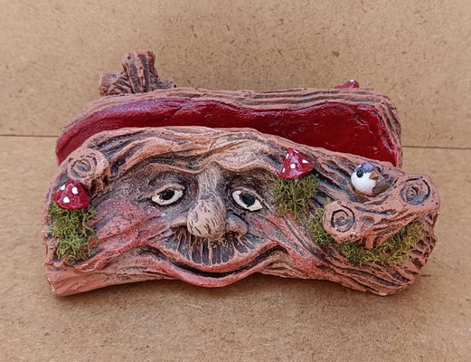 Arte Astur. Cartero cerámica pintado a mano. Ref 2508. 16x14x7