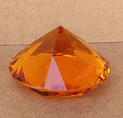 Diamante pisapapeles cristal. Ref 37259. 5x10