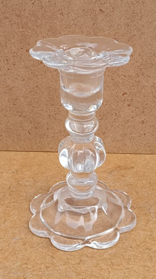 Portavelas cristal. Ref 2541020. 15x9. Pareja disponible.