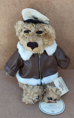 Oso peluche capitán de barco. Ref 28009. 30x20