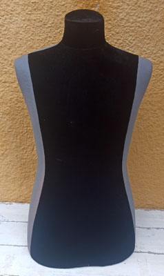 Torso de sastre masculino. 70x42x17