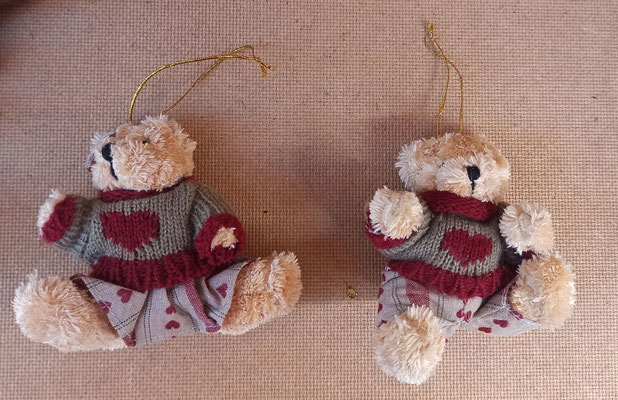 Ositos de peluche para colgar en el árbol de navidad