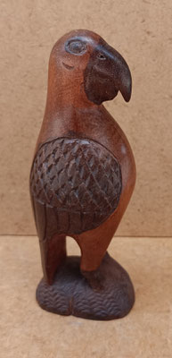 Loro madera teca. Ref EL0473. 14x5x4