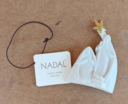 Nadal. Ornamento Belén estrella. Ref 736942. 6x6x2