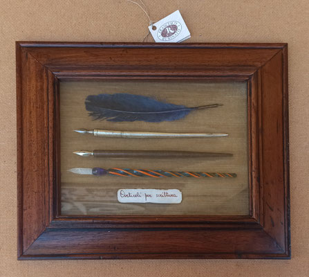 Rubinato. Cuadro escritura antiguo. Ref 414005467. 33,5x27,5