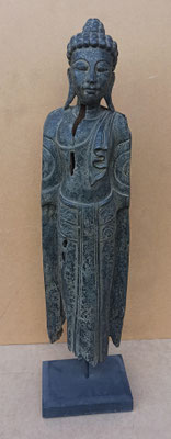 Buda tailandés de madera. Ref EL1231. 74x18x14