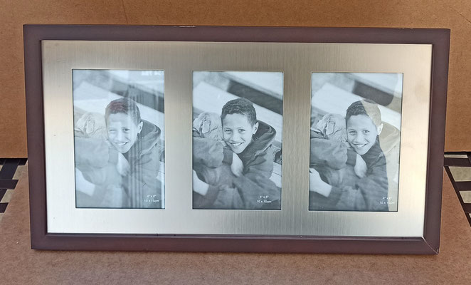 Portafotos mesa madera 3 fotos