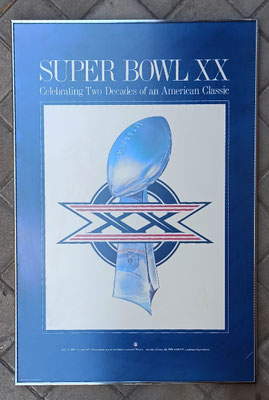 Lámina enmarcada Super Bowl. 60x92