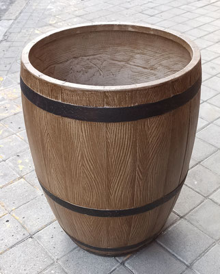 Macetero barril cerámica. Ref 13987. 63x45