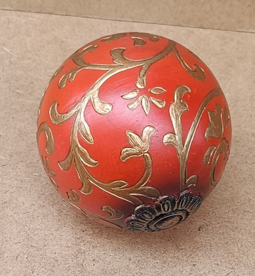 Bola decorativa resina. Ref RL625. 11 cms 