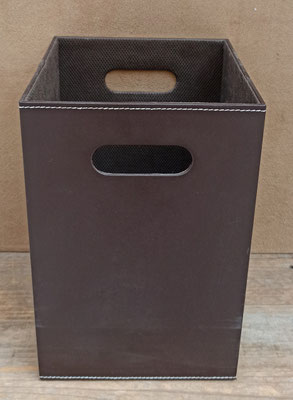 Papelera polipiel. Ref 8711A. 32x21