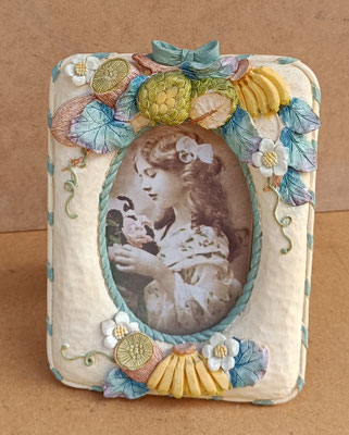  Portafotos resina. Ref 3649/219M. 21x15x2