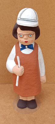 Oriol Garreta (ahora Tino Charito). Arquitecta cartón fallero artesano. Ref 052. 27x11x8