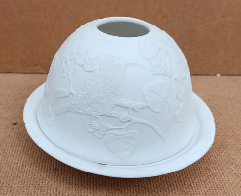 Cúpula para vela con motivo pájaros.