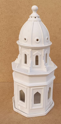 Cúpula duomo porcelana biscuit. Ref AR024. 32,5x15,5. Se puede usar como portavela