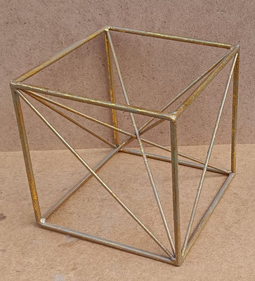 Cubo metal. Ref 13014. 20x20x20