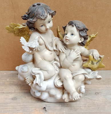 Ángel resina. Ref 4908/082. 22x20x9