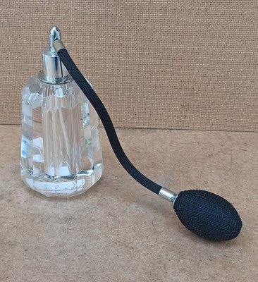 Perfumera cristal con pera. Ref 37294. 14x7
