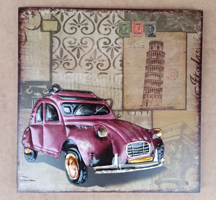 Cuadro relieve metal. Ref 1307. 50x50