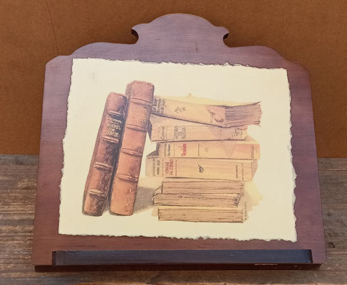 Atril sobremesa madera. 37x35x32