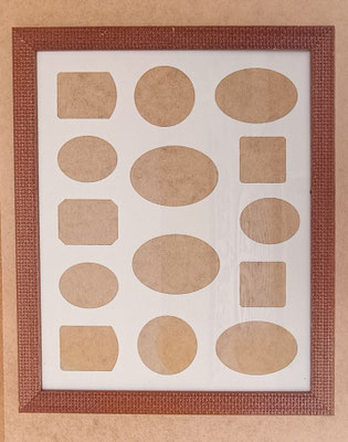 Marco madera para pared. Ref 199174. 46x56 exterior. 48x38 interior