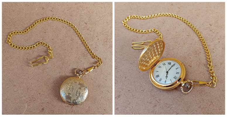 Reloj de bolsillo a pilas. Ref PLR. 6x4