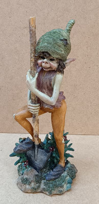 Duende seta resina. Ref 23522. 23x9x8