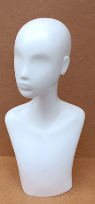 Maniquí busto femenino. 54x25x16
