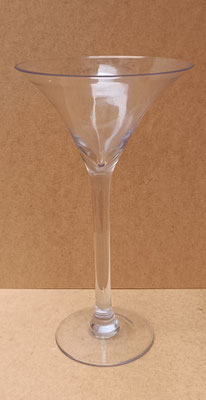 Copa Martini cristal. Grande ref CA557 (42x23,5).  Pequeño ref CA556 (35x21)