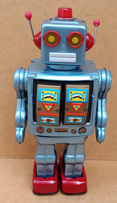 Robot Electron azul. Ref ME100B. 32 cms. Funciona con pilas