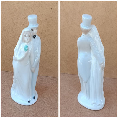 Figura porcelana novios. 16x5x6,5