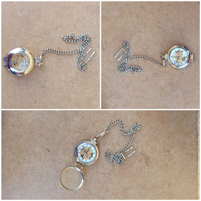 Reloj bolsillo a cuerda. Ref 41301. 6x4x1