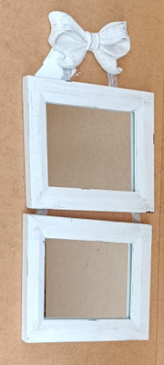 Espejo doble madera. Ref 214134. 55x26x2