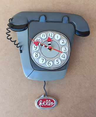 Reloj con péndulo teléfono. The Allen Design Studio. Ref C602. 27x22