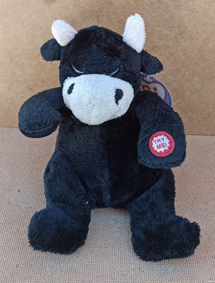 Toro de peluche. Ronca y respira. Ref 49822. 16x14