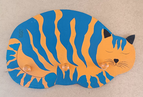 Perchero gato madera. Ref 508739. 37x24x3