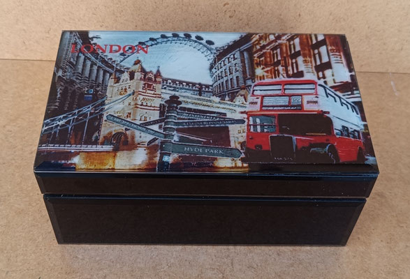 Caja cristal Londres. Ref 95307. 20x11x9