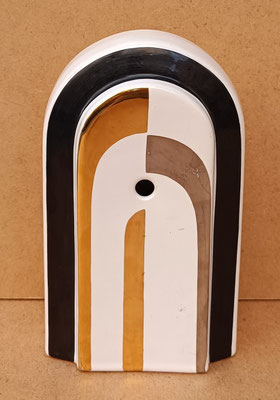 Adorno cerámica estilo art deco. Ref DSP003. 20x12x7