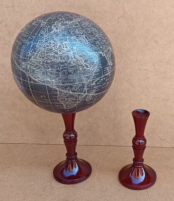 Soporte bola madera. Ref GL080. 16x8