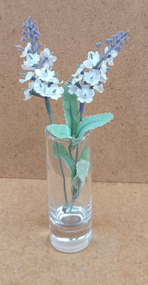 Jarrón cristal mini. 10x3,5